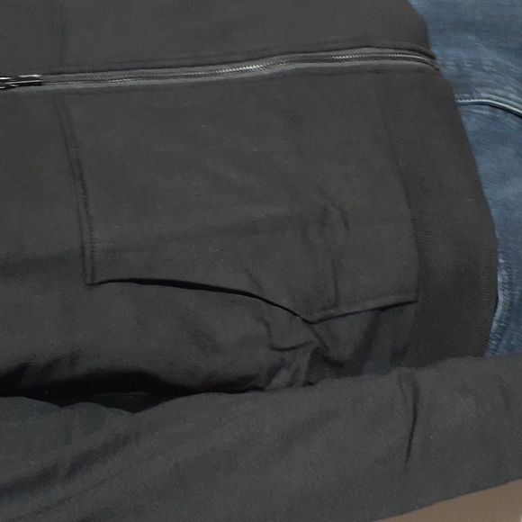 NWT Eddie Bauer Zip Front Hooded Sweatshirt - Small, Medium, XXL - Black - Picture 2 of 7